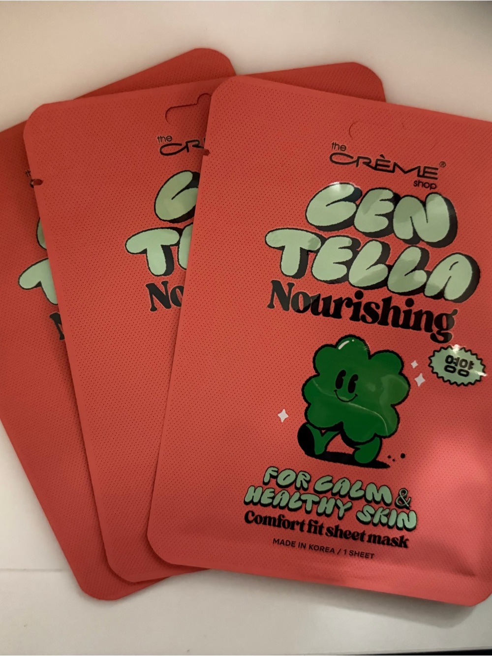 The Crème Shop Centella Nourishing Sheet Mask - Coral